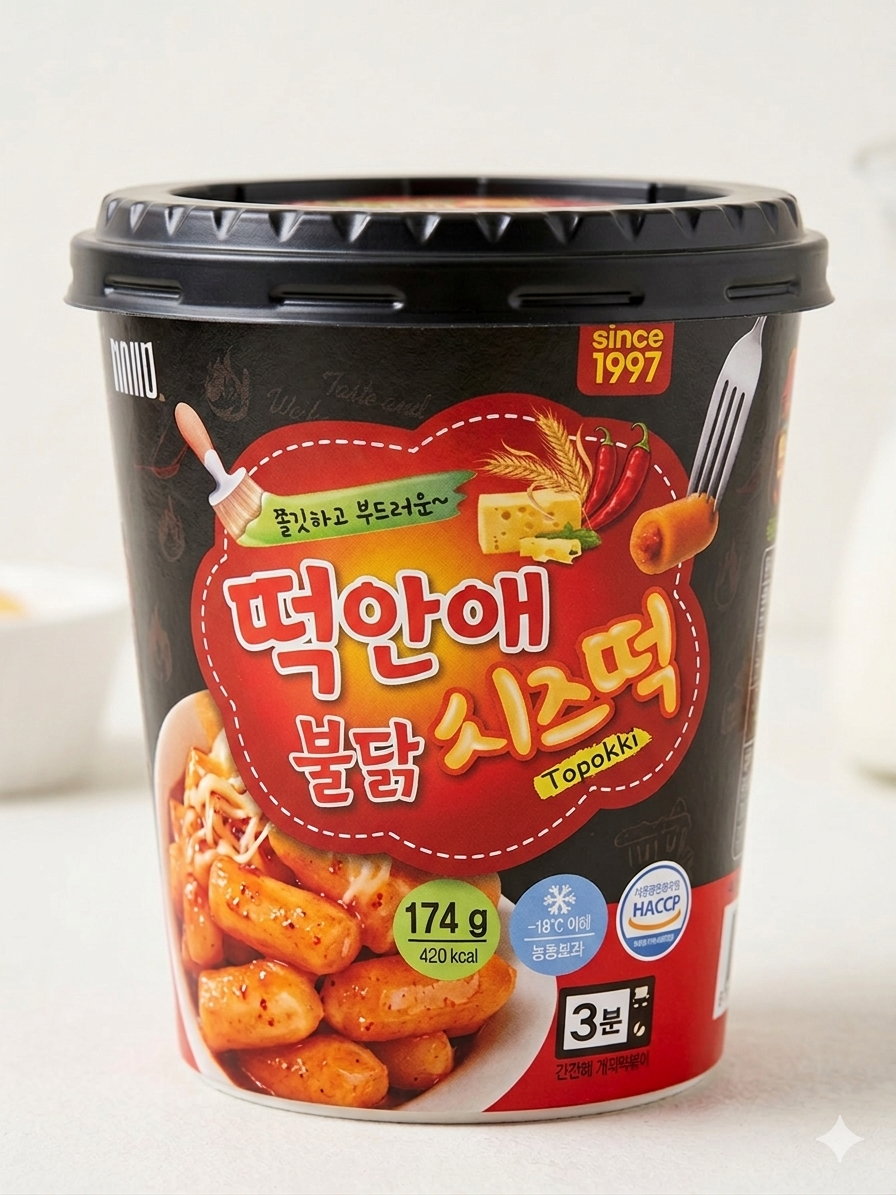 (떡안애)컵떡볶이(불닭치즈)